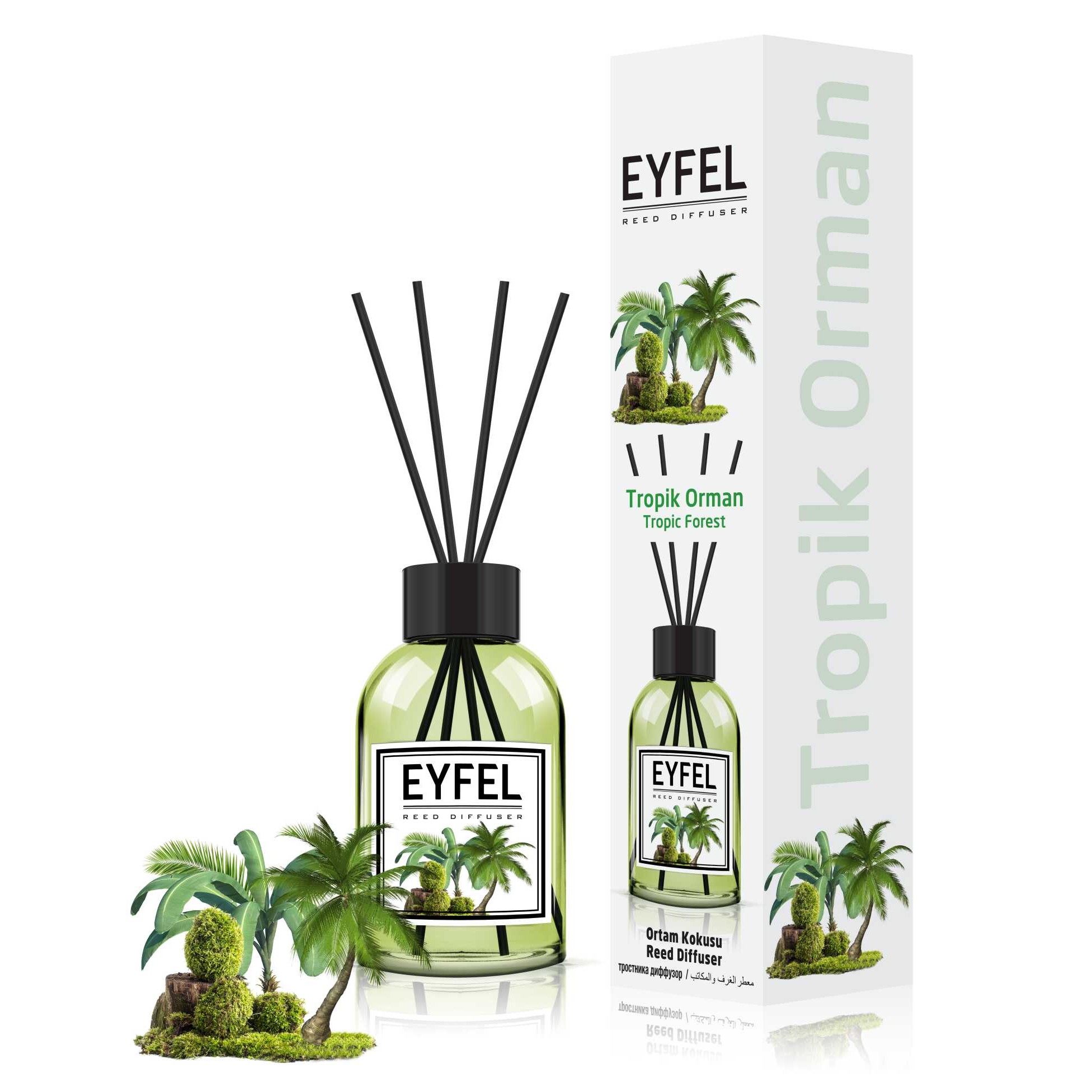 Аромадиффузор Eyfel Parfum тропический лес 100 мл аромадиффузор eyfel parfum ананас 100 мл