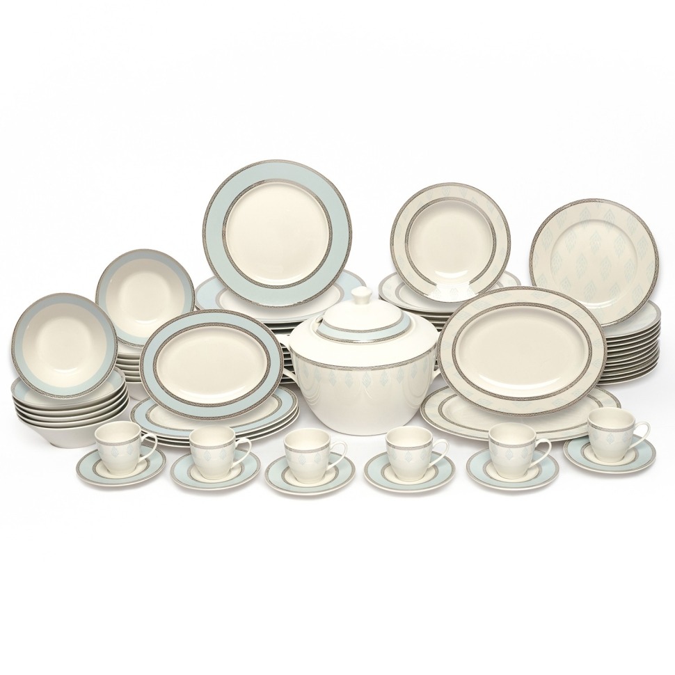 Комплект столовой посуды Kutahya porselen Kalipso, 68 предметов тарелка глубокая kutahya porselen iron 22 см