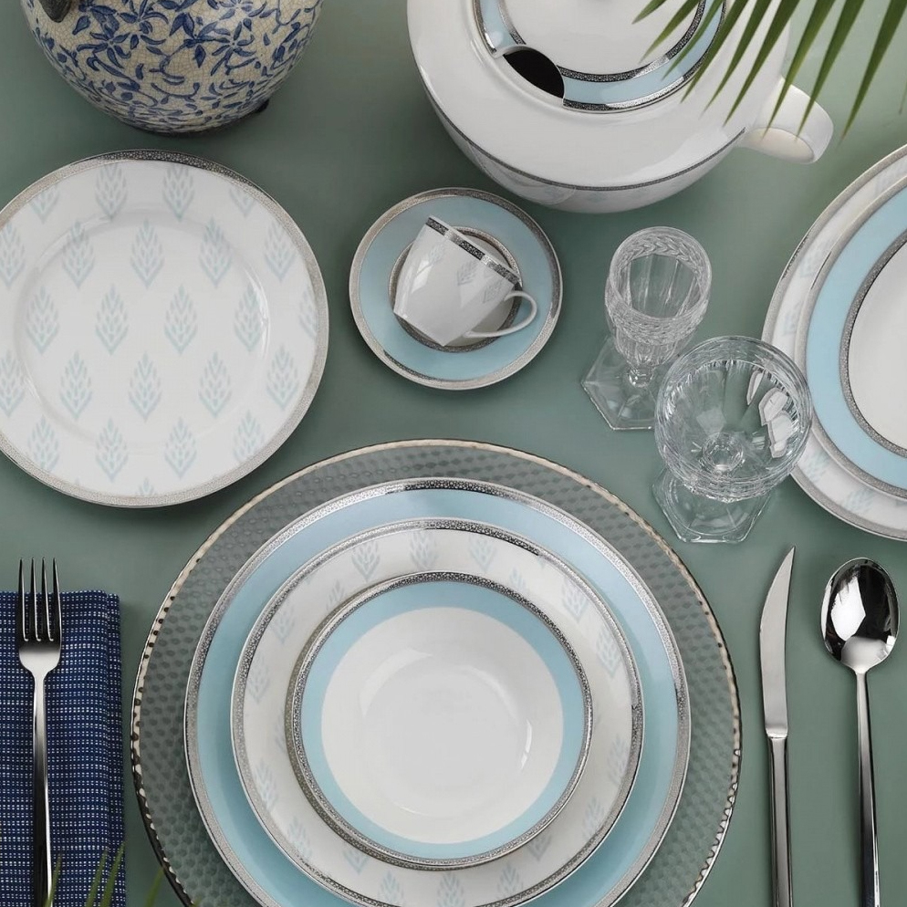 Комплект столовой посуды Kutahya porselen Kalipso, 68 предметов, цвет белый - фото 3