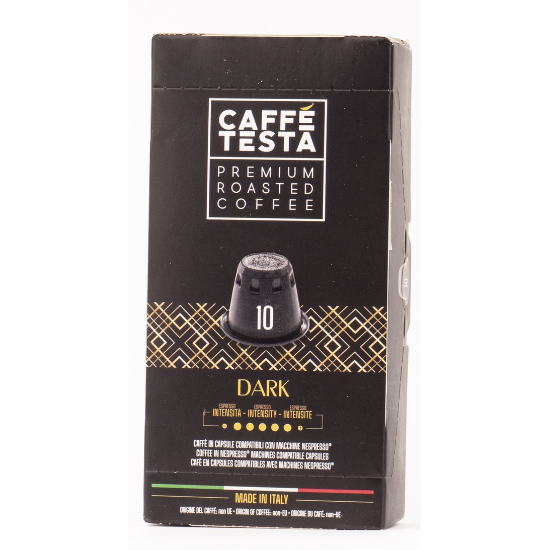 Кофе Caffe Testa Dark в капсулах 20/80, 55 г кофе в капсулах caffe vergnano espresso intenso 10 шт х 5 г