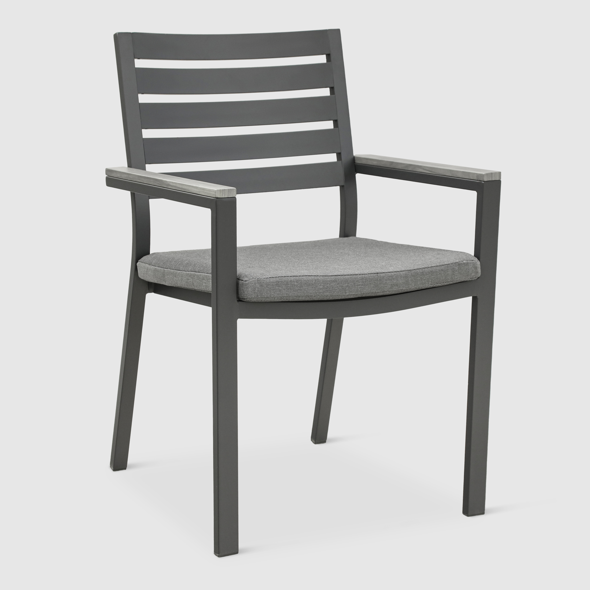 Комплект мебели Bizzotto угольный 11 предметов, цвет серый, размер 56х62х88 - фото 11
