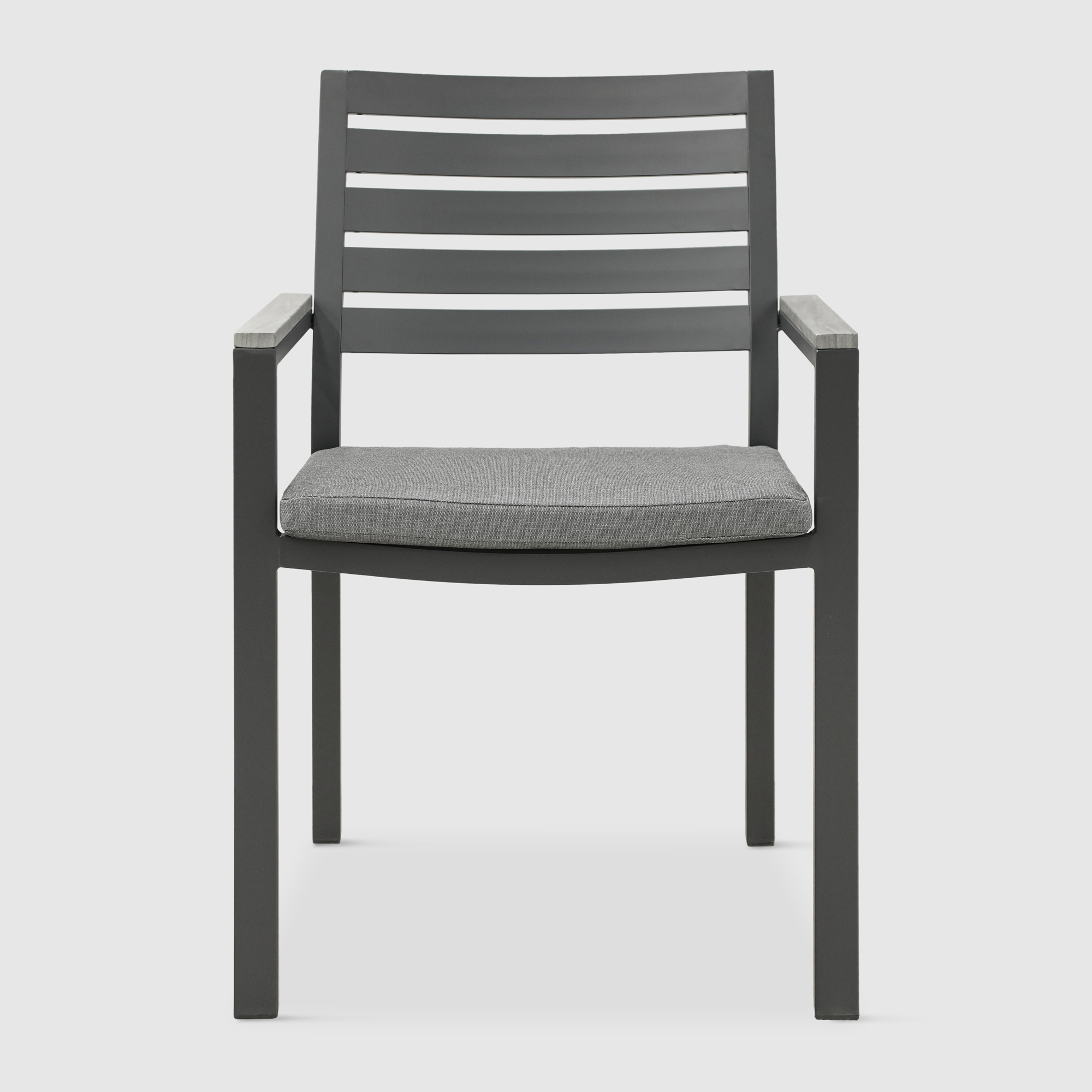 Комплект мебели Bizzotto угольный 11 предметов, цвет серый, размер 56х62х88 - фото 12