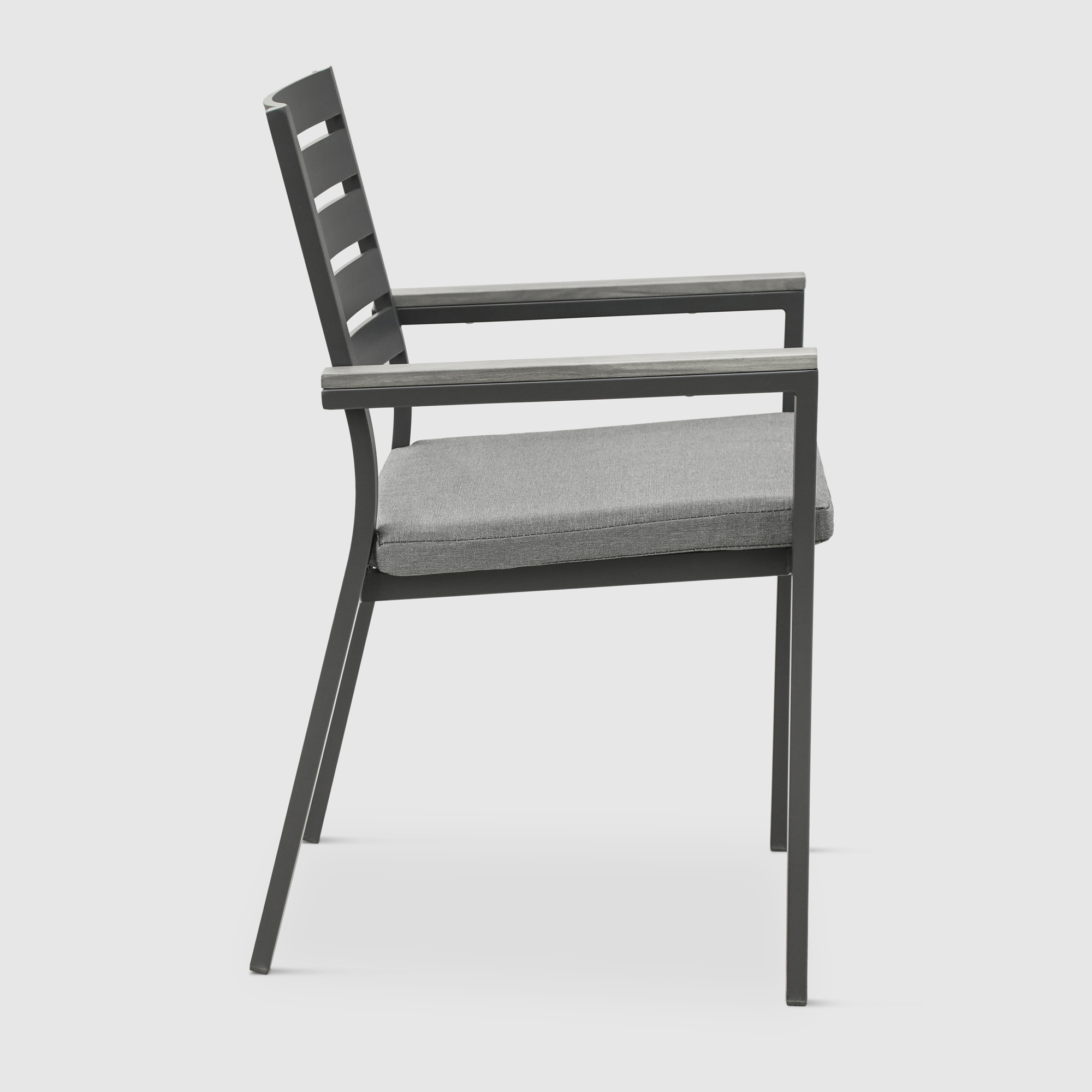 Комплект мебели Bizzotto угольный 11 предметов, цвет серый, размер 56х62х88 - фото 13