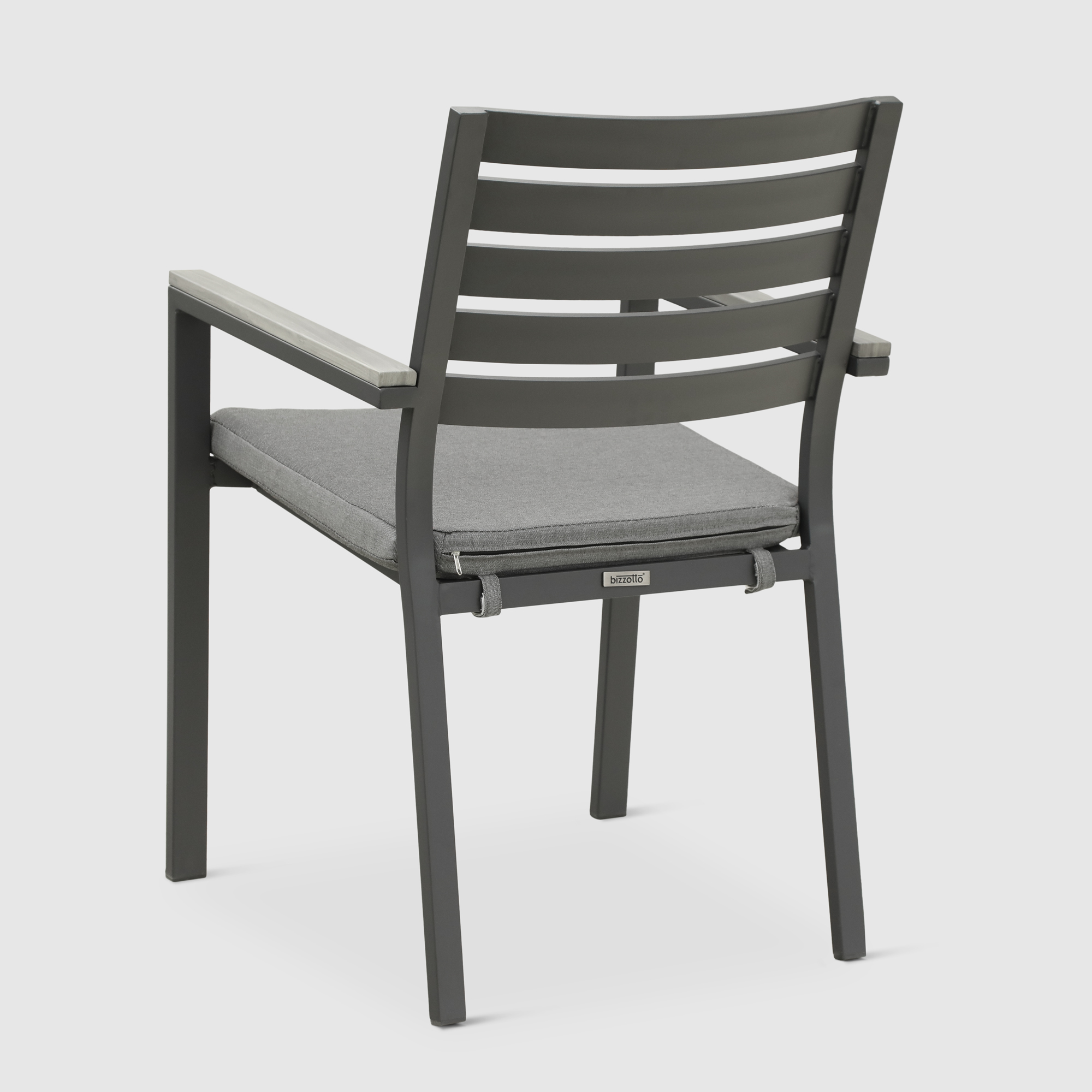 Комплект мебели Bizzotto угольный 11 предметов, цвет серый, размер 56х62х88 - фото 14
