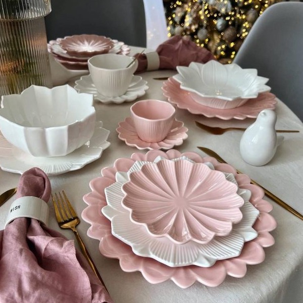 Тарелка для закусок Myatashop Lotus magic 16 см розовый - фото 2