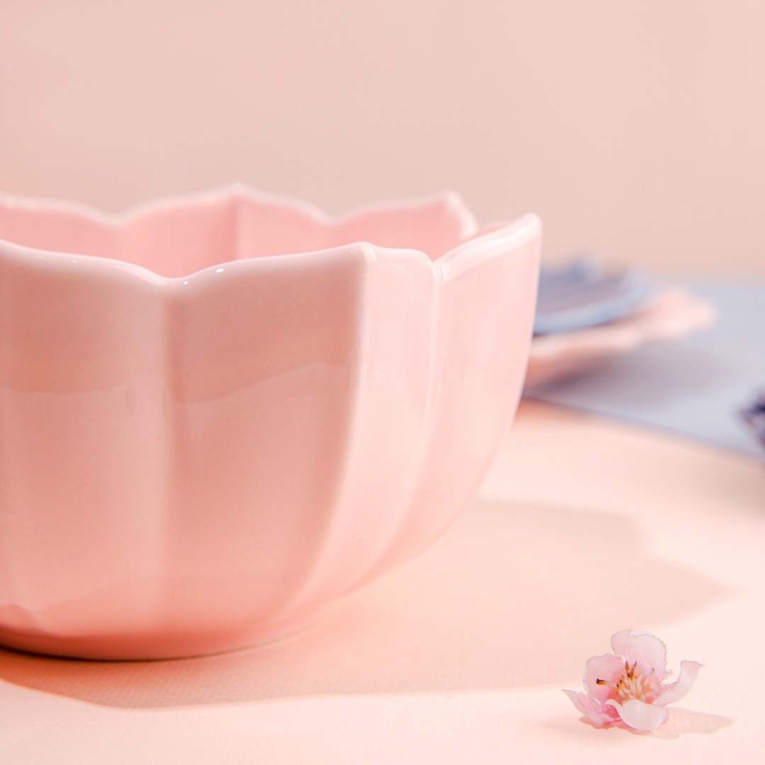 фото Салатник myatashop lotus magic 16 см розовый