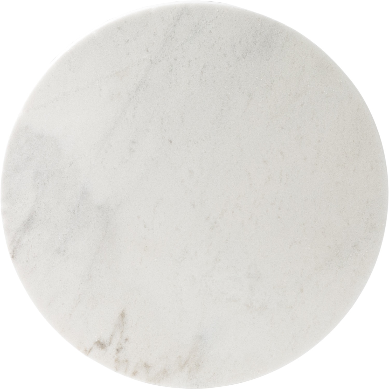 Столик Glasar с белым мрамором 43х43х50 см, цвет серебристый - фото 3