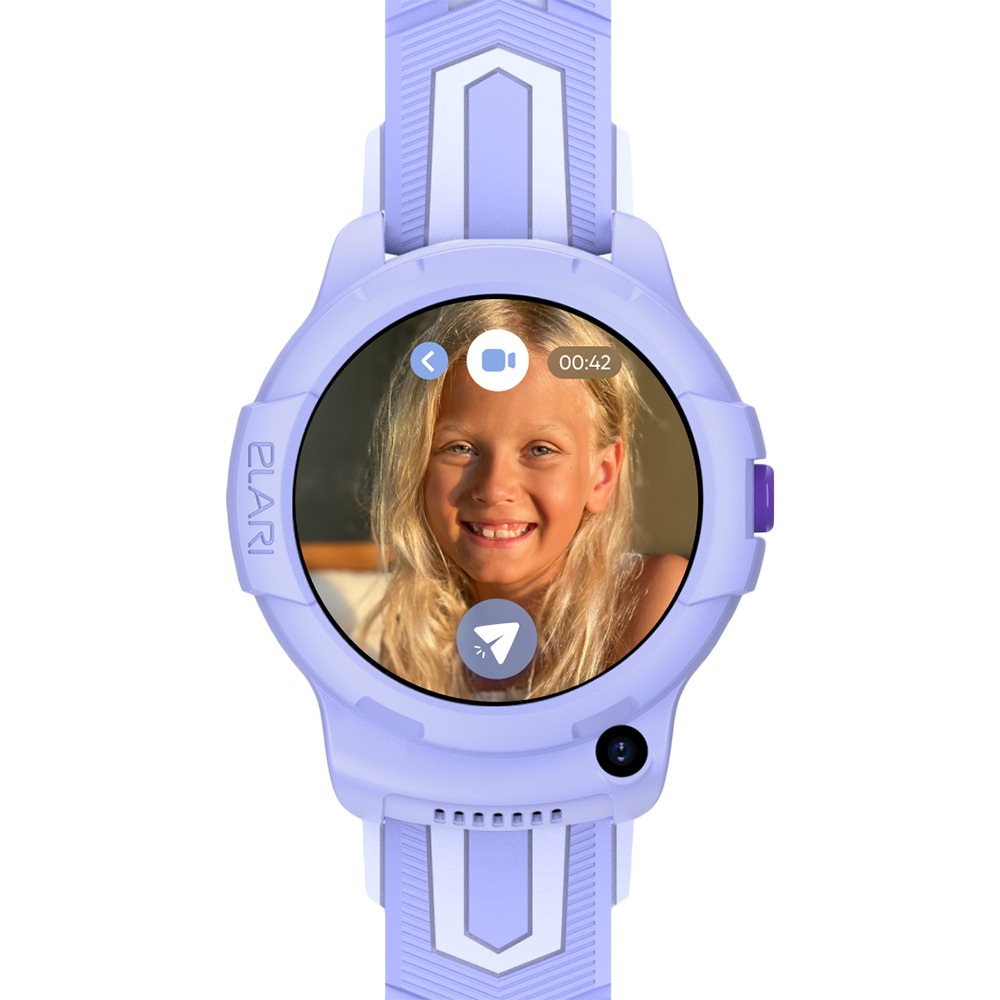 Смарт-часы Elari KidPhone 4G Wink фиолетовый