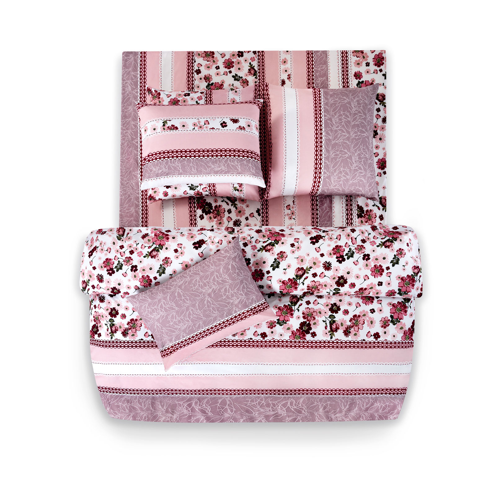 Комплект постельного белья Cassia Рейне полуторный, цвет розовый, размер Полуторный - фото 4