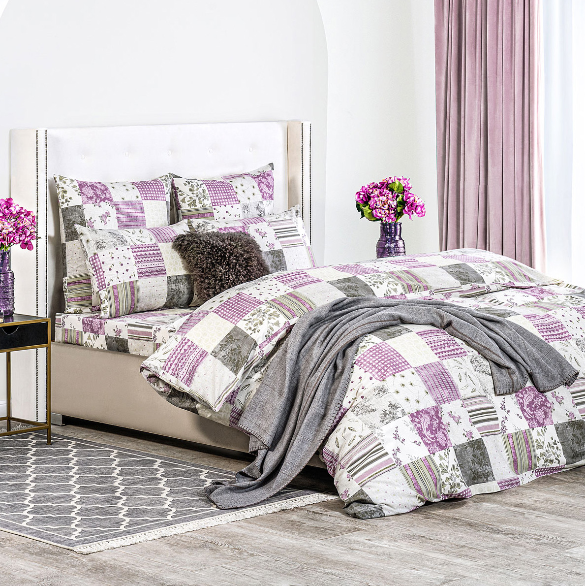 Комплект постельного белья Cassia Вестфолл полуторный, цвет фиолетовый, размер Полуторный - фото 2