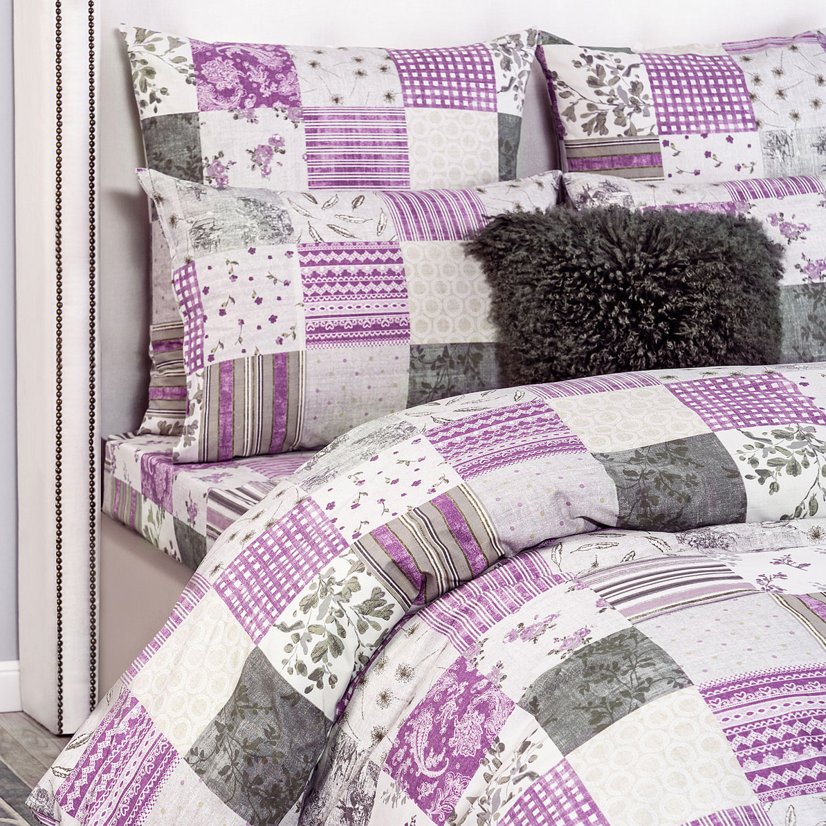 Комплект постельного белья Cassia Вестфолл полуторный, цвет фиолетовый, размер Полуторный - фото 3