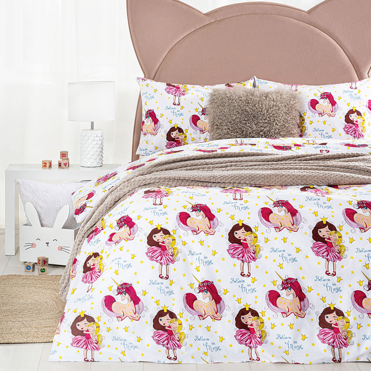 Комплект постельного белья Cassia Хильда Полуторный комплект постельного белья estia этери голубой с розовым полуторный