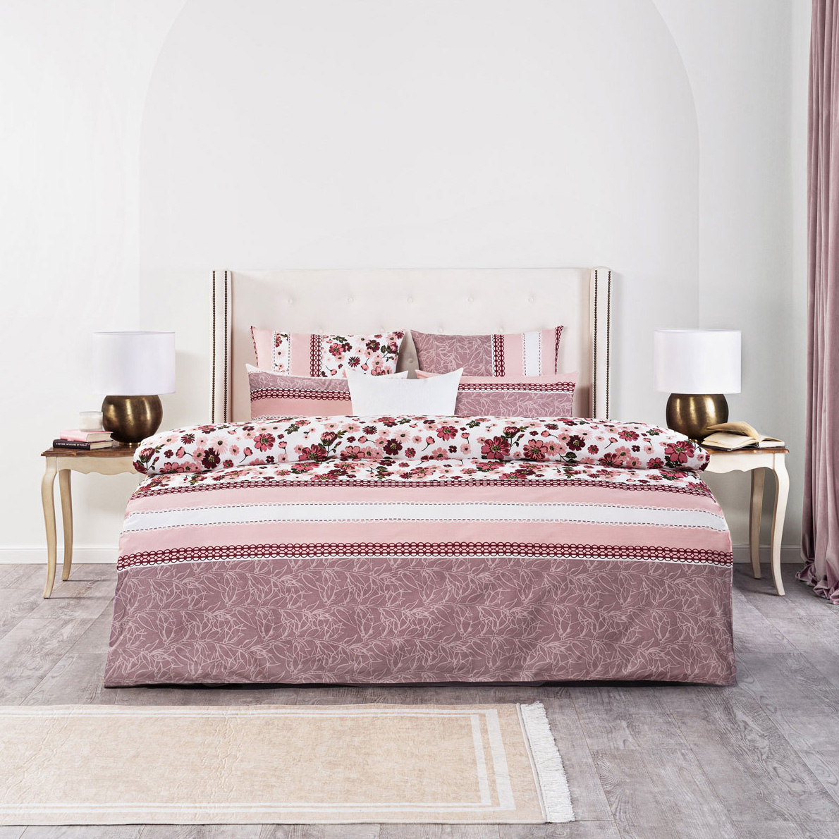 Комплект постельного белья Cassia Рейне Двуспальный комплект постельного белья togas сенса тёмно розовый двуспальный евро