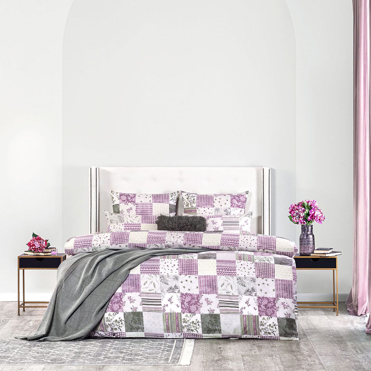 Комплект постельного белья Cassia Вестфолл двуспальный, цвет фиолетовый, размер Двуспальный - фото 1