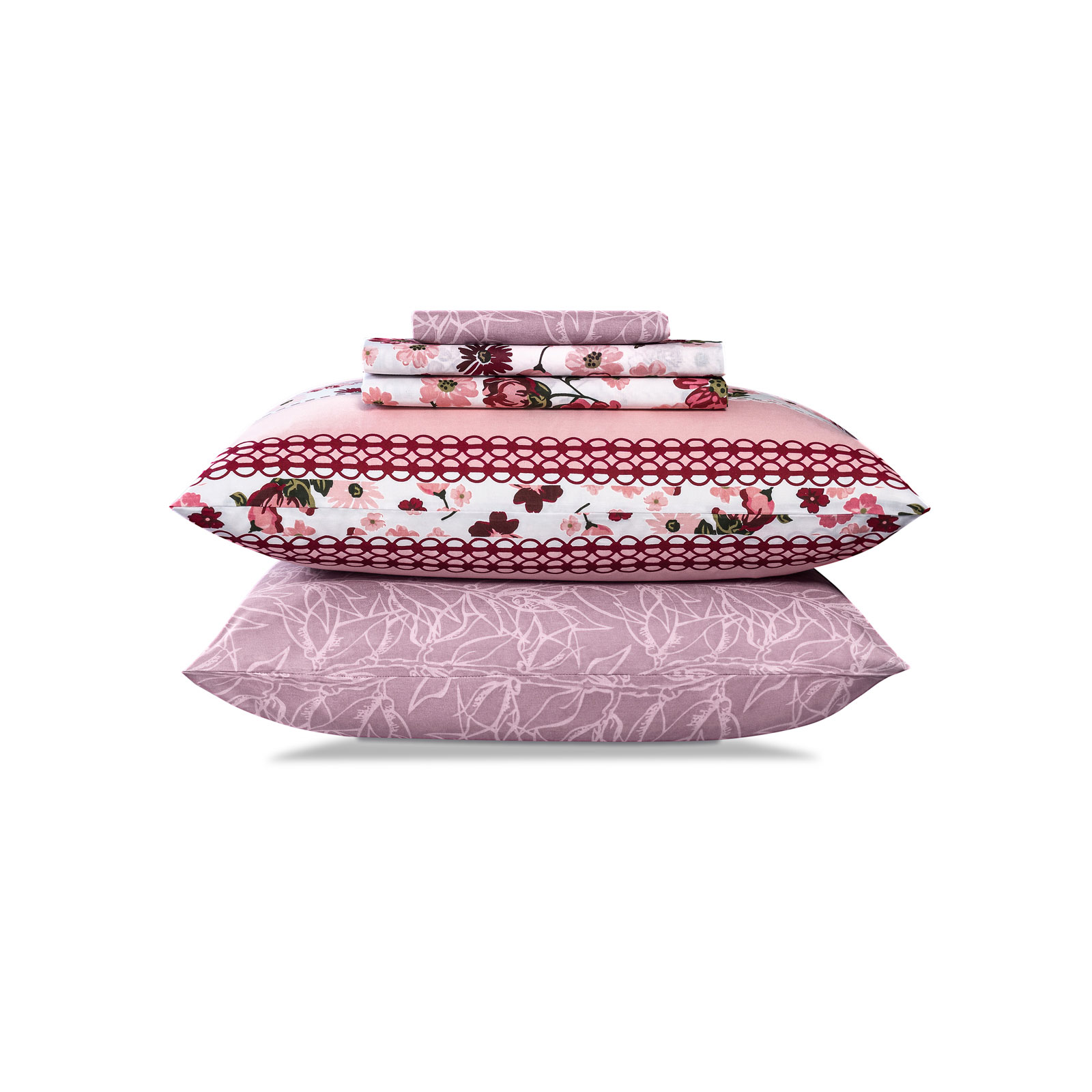 Комплект постельного белья Cassia Рейне двуспальный евро, цвет розовый, размер Евро - фото 7