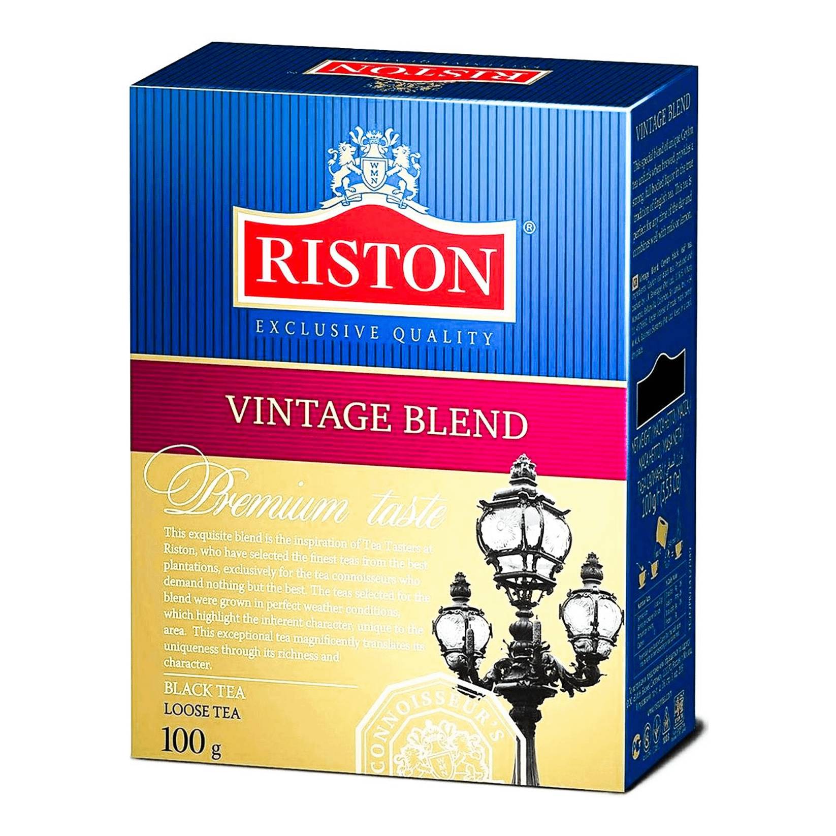 Чай черный Riston листовой, 100 г чай чёрный листовой riston английский завтрак 100 г