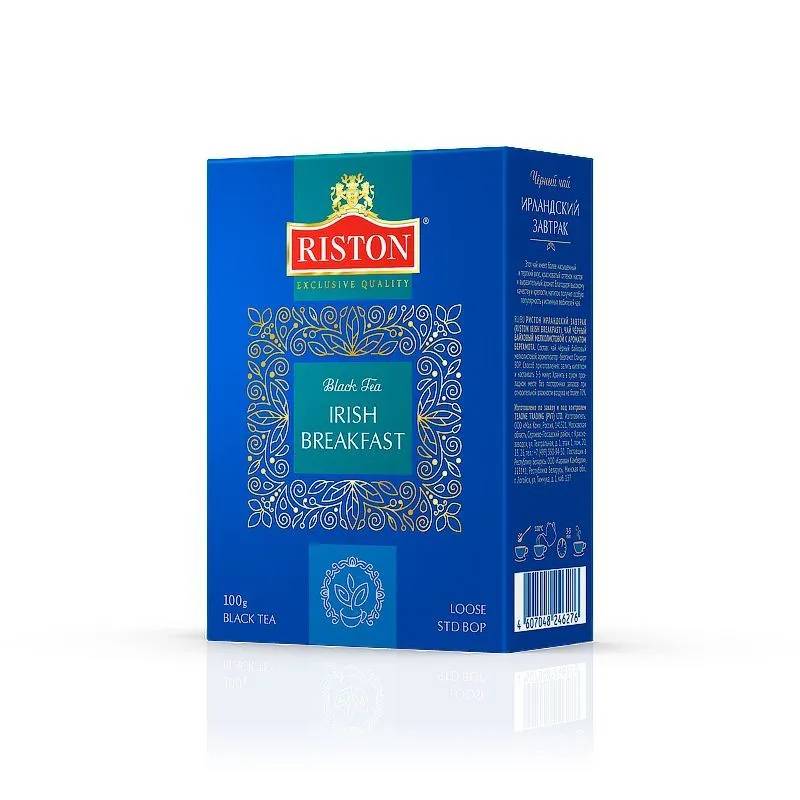 Чай черный Riston листовой Ирландский завтрак, 100 г чай чёрный листовой riston английский завтрак 100 г