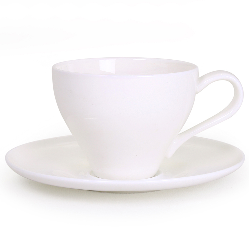 Чайная пара АККУ Белый конус 200 мл/15,5 см чашка с блюдцем акку джамбо андреа 500 мл