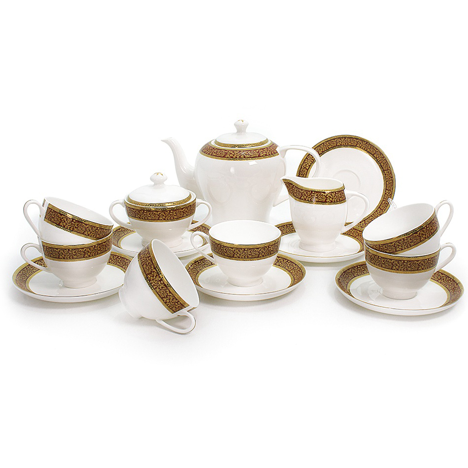 Сервиз чайный АККУ Триумф 6 персон сервиз чайный royal crown тиара 6 персон 21 предмет