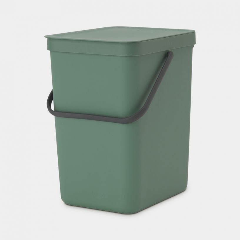 Ведро для мусора Brabantia SORT&GO зелёное 25 л хозяйственные товары brabantia набор ведер для мусора sort