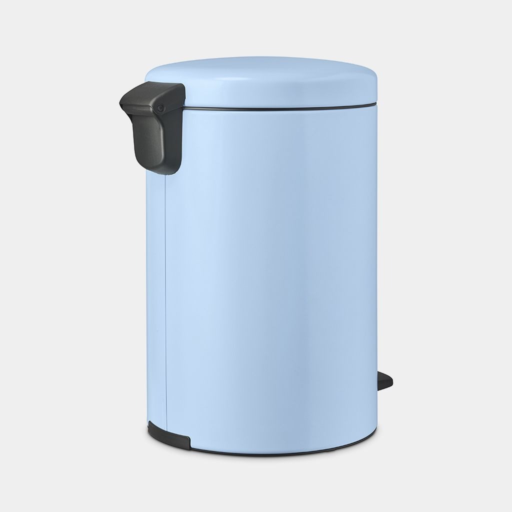 фото Бак мусорный с педалью brabantia newicon голубой 3 л