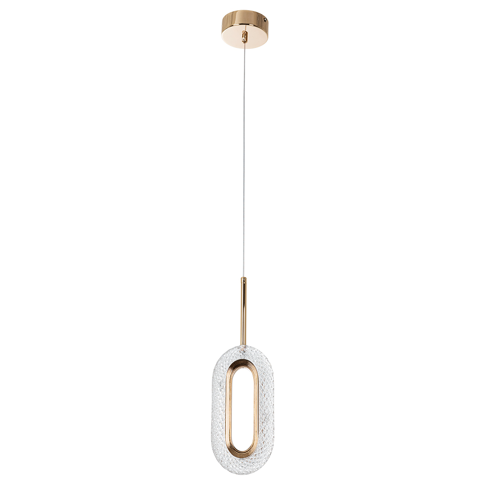 Подвесной светильник Arte Lamp OVALE A2489SP-1GO светильник светодиодный подвесной arte lamp ovale 4000к 8 вт 1 кв м золото ip20 a2489sp 1go