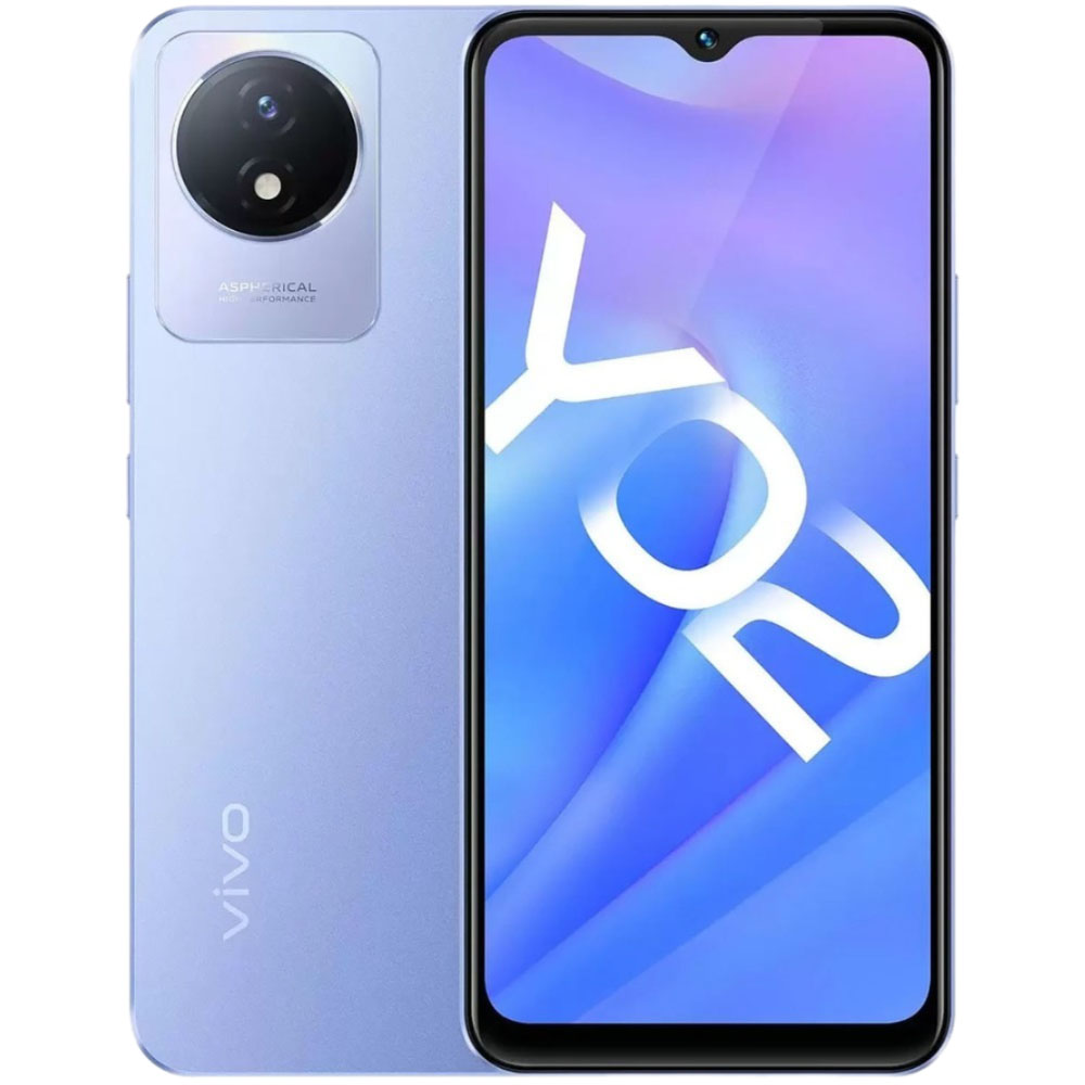 Смартфон VIVO Y02 32 Гб лавандовый смартфон umidigi a11 tab android 11 дисплей 10 4 дюйма 2k восьмиядерный helio p22 4 гб 128 гб
