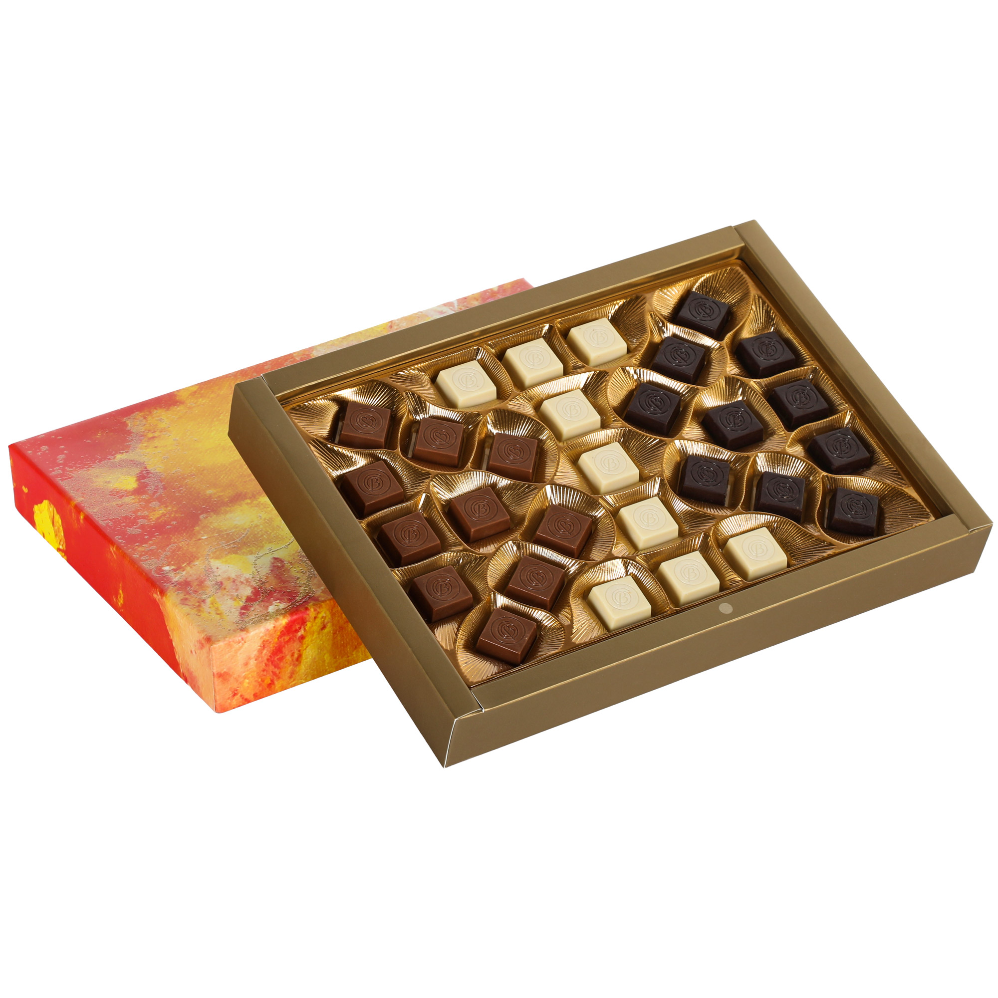 Набор шоколадных конфет Bolci Blaze 225 г коробка складная под 25 конфет белая 22 х 22 х 3 3 см
