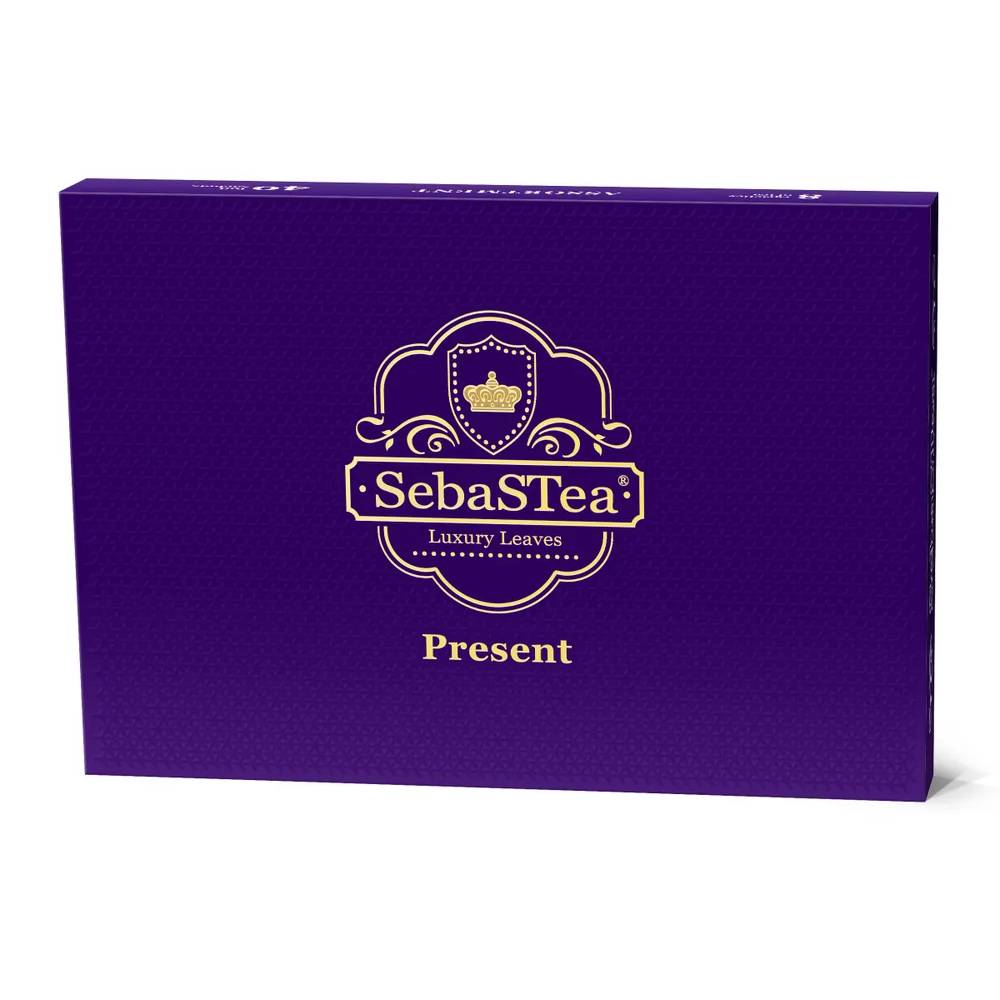 Чай Sebas-Tea черный present 62,5 г коробка сборная present 30 × 23 × 12 см