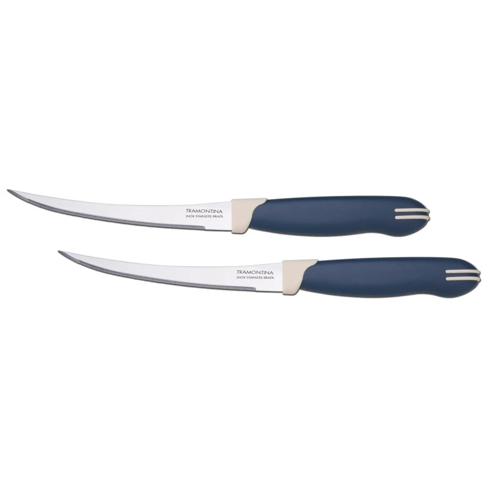 Набор ножей Tramontina multicolor 2 шт 10 см набор кухонных ножей tramontina felice 2 предмета цвет синий