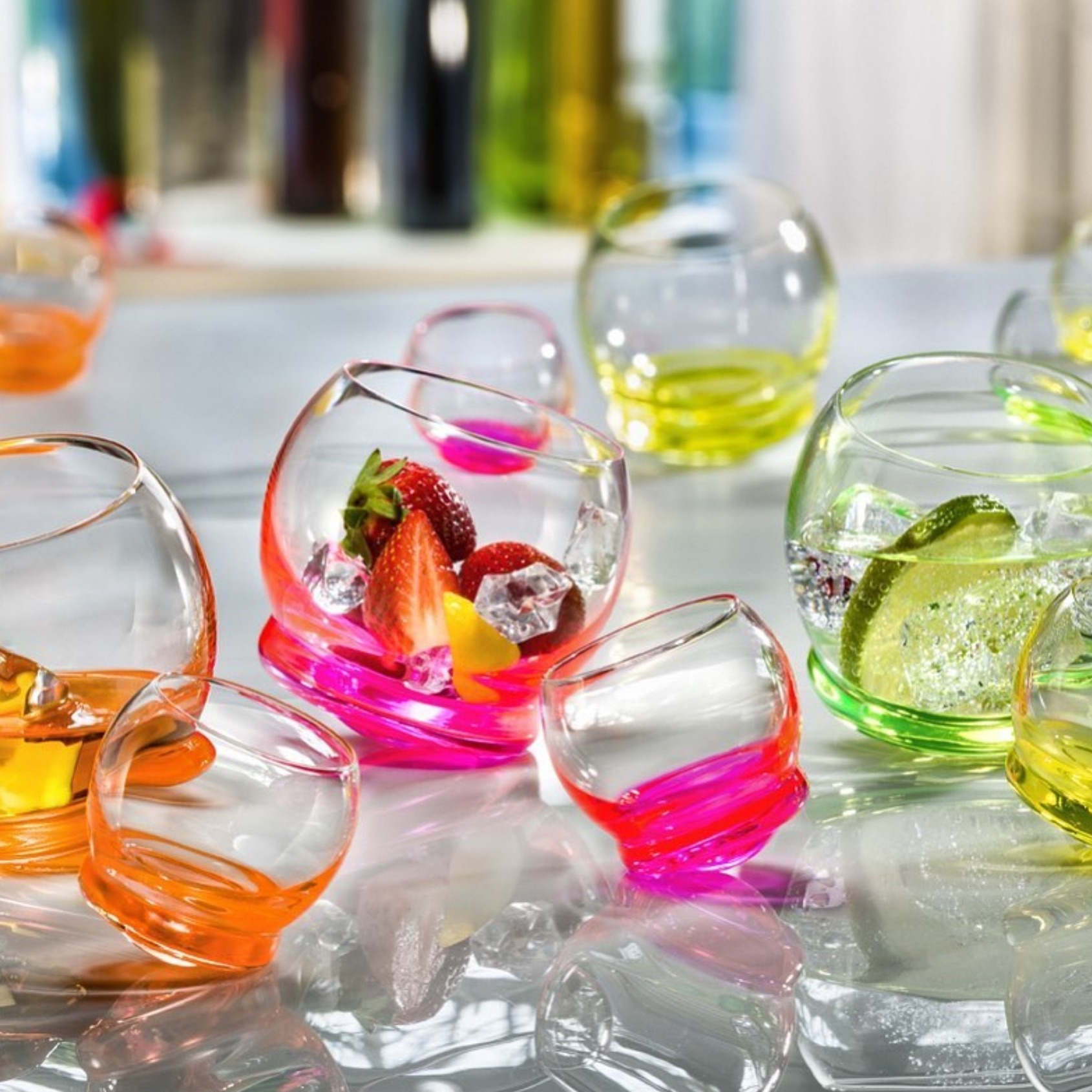 Набор стаканов Crystalex крэйзи 60 мл 6 шт, цвет мультиколор - фото 2