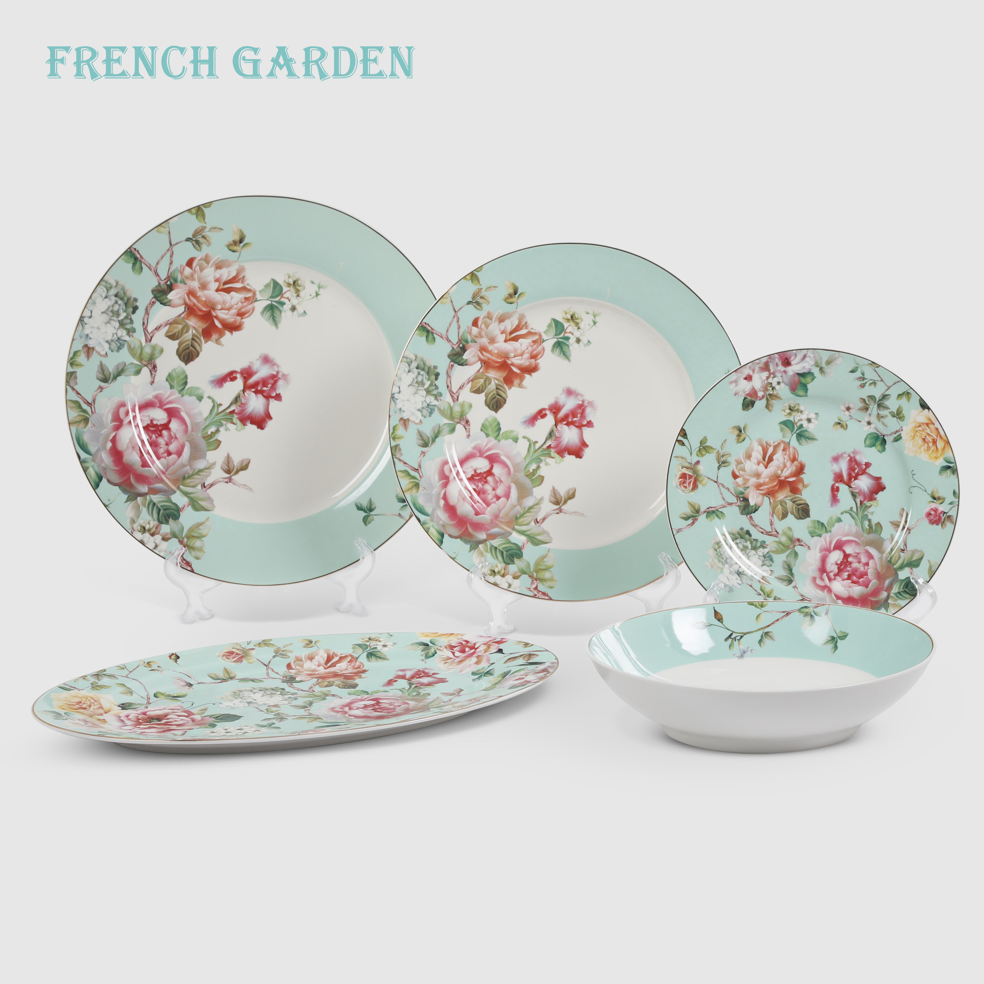 Набор столовый French garden Paradise of roses 6 персон 20 предметов