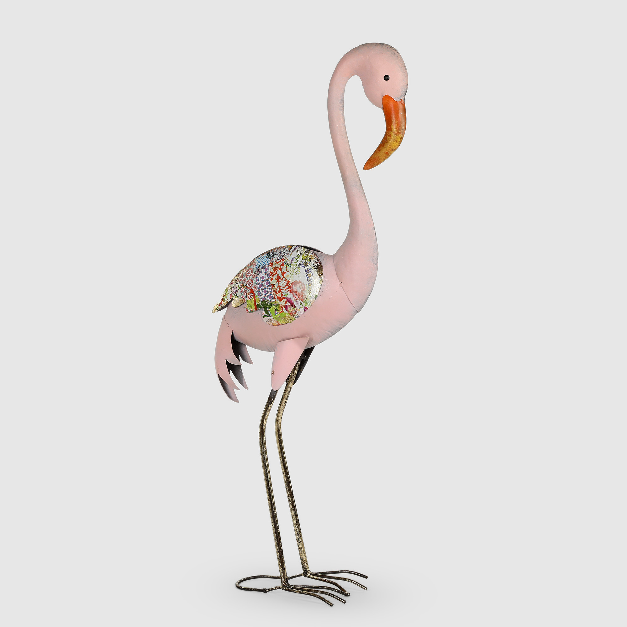 сувенир полистоун лак розовый фламинго 20х12 5х5 5 см Фигура декоративная Dekor pap фламинго 26,5x15x83,5 см