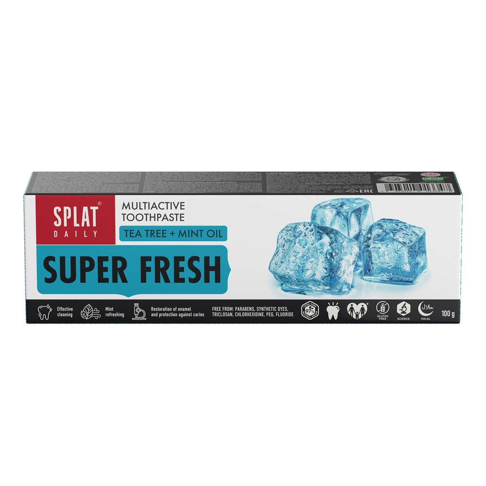 Паста зубная Splat daily super fresh 100г cинтетическое моторное масло meguin megol motorenoel super leichtlauf 5w40 5 л 4809