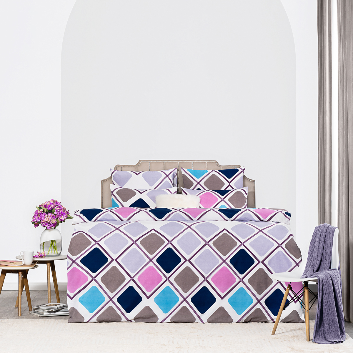 Комплект постельного белья Prime Prive Свен Полуторный комплект постельного белья estia этери голубой с розовым полуторный