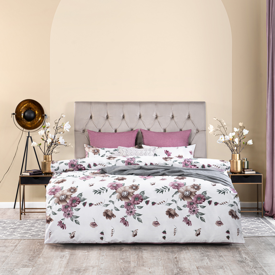 Комплект постельного белья Cassia Сиде Полуторный комплект постельного белья estia этери голубой с розовым полуторный