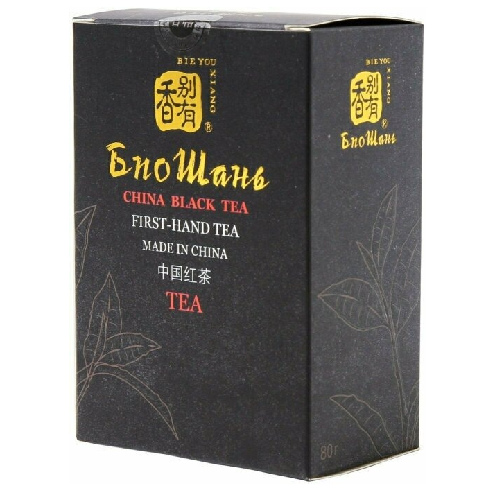чай черный зеленая панда китайский листовой праздничный 100 г Чай китайский черный листовой Биошань 80 г