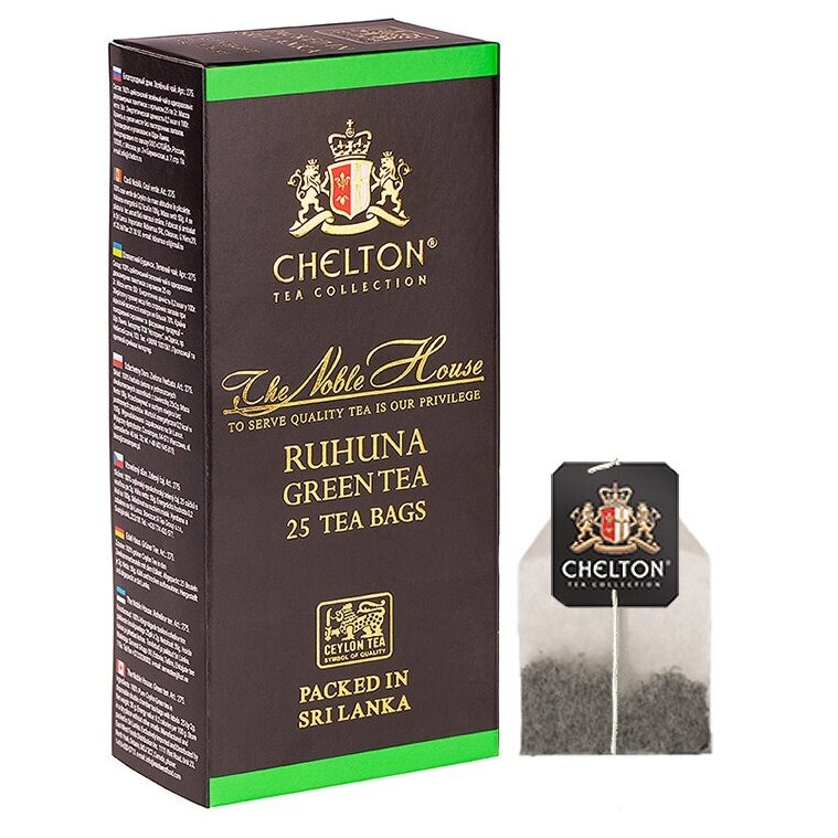 чай черный и зеленый chelton ваза 1001 ночь 100 г Чай зеленый Chelton Благородный дом 25х2 г