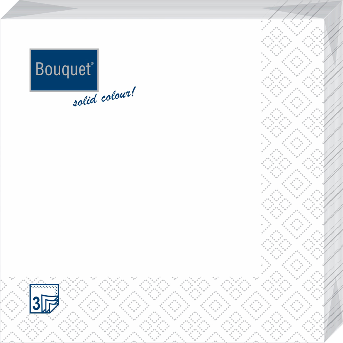 Салфетки Bouquet solid бумажные bouquet solid colour 3сл 20л - фото 1