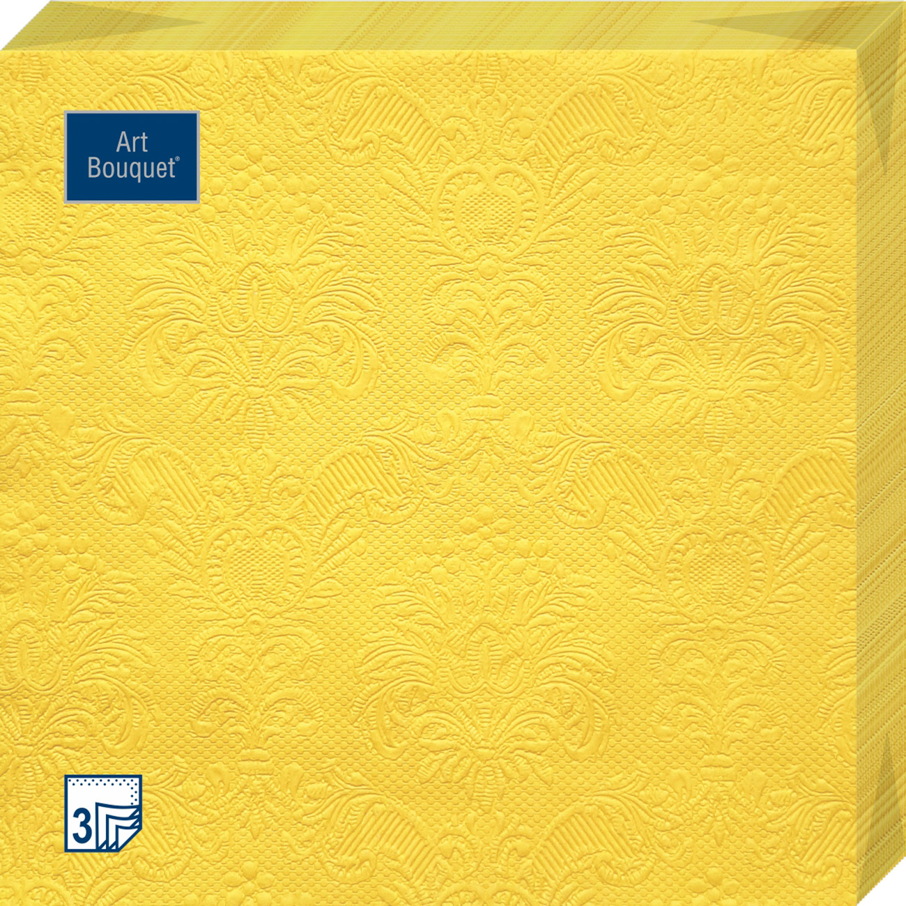 Салфетки Art bouquet бумажные желтый барокко 33х33 3сл 16шт бумажные однослойные салфетки luscan