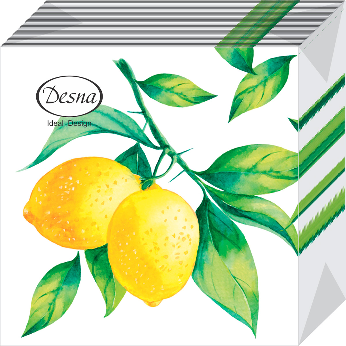 Салфетки Desna design бумажные лимон 40л - фото 1