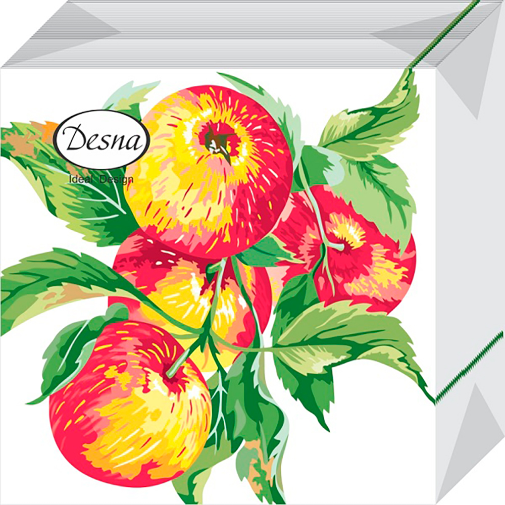 Салфетки Desna design бумажные яблочная ветвь 40л