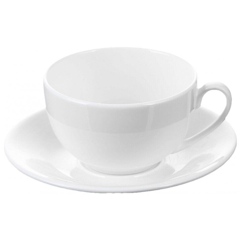 Набор чайная чашка и блюдце Wilmax 250 мл блюдце porcel ballet silver rain