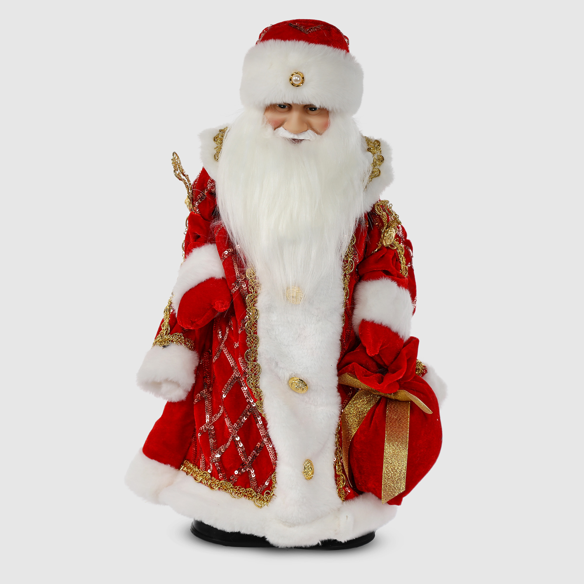 Фигура с мелодией Sote Toys Дед мороз в красной шубе 50 см