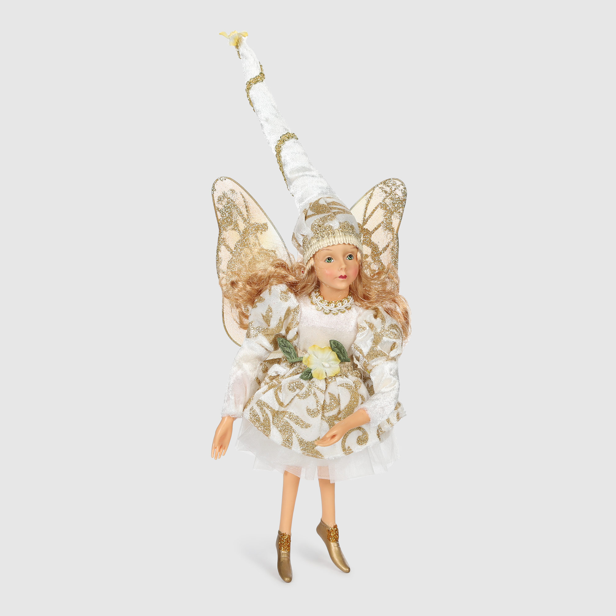 Фигура декоративная Sote Toys белая фея с мягкими ногами 35 см