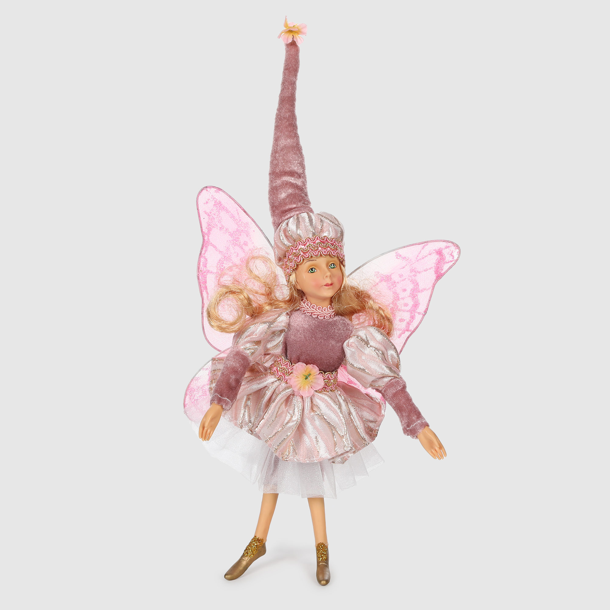 Фигура декоративная Sote Toys розовая фея с мягкими ногами 35 см