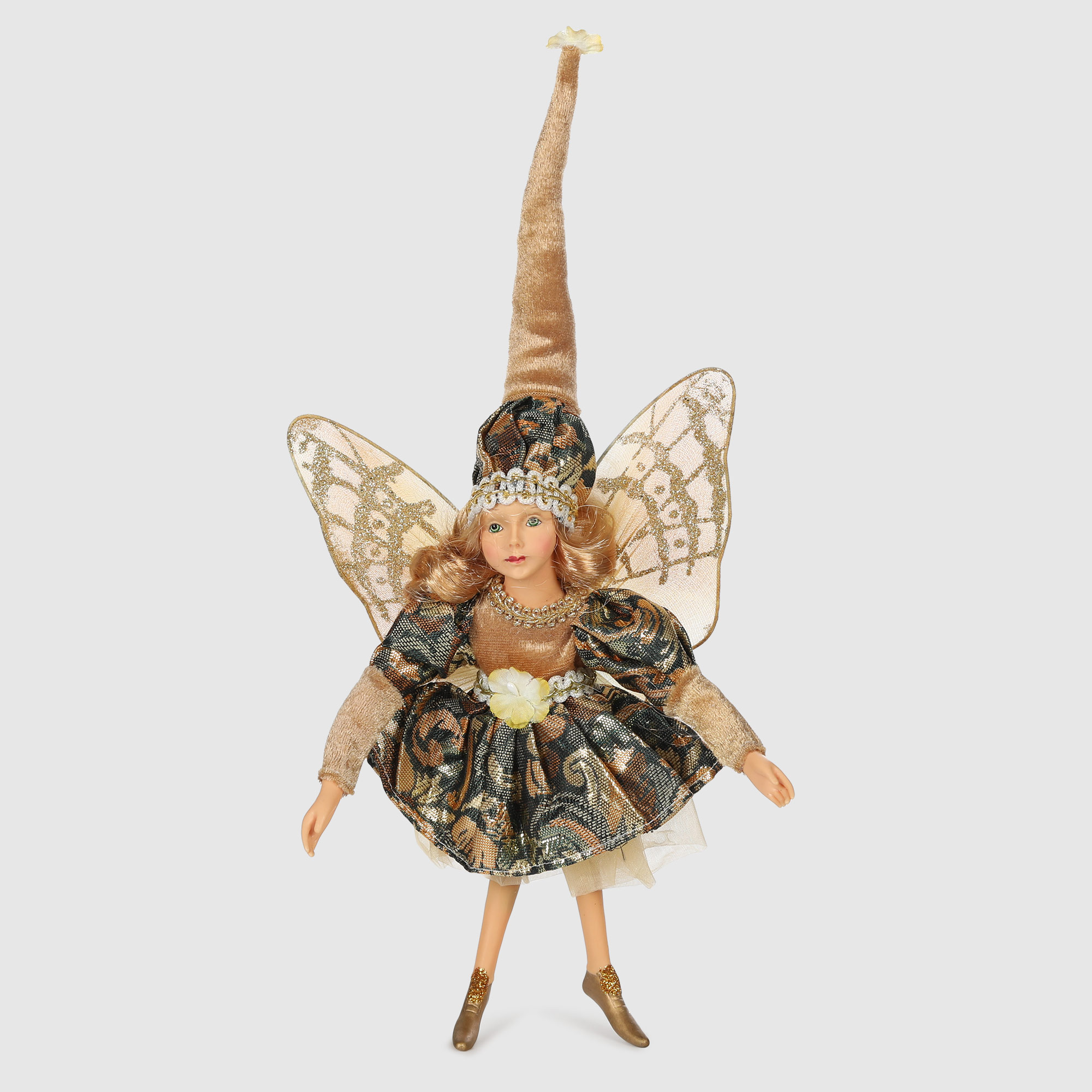Фигура декоративная Sote Toys золотистая фея с мягкими ногами 35 см