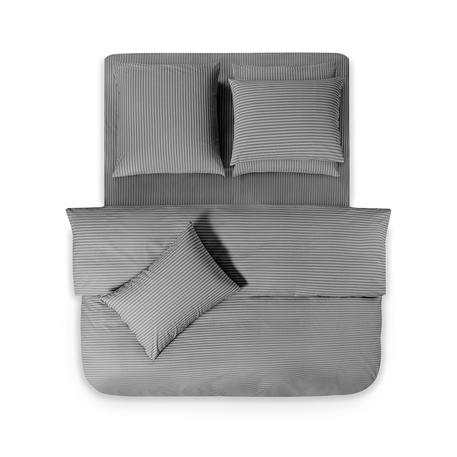 Простыня на резинке Medsleep Линдау серый 160х200х25 см - фото 2