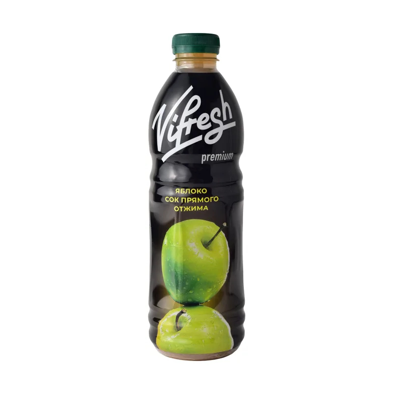 Сок Vifresh Яблочный, 1 л сок сады придонья яблоко прямого отжима 1 литр