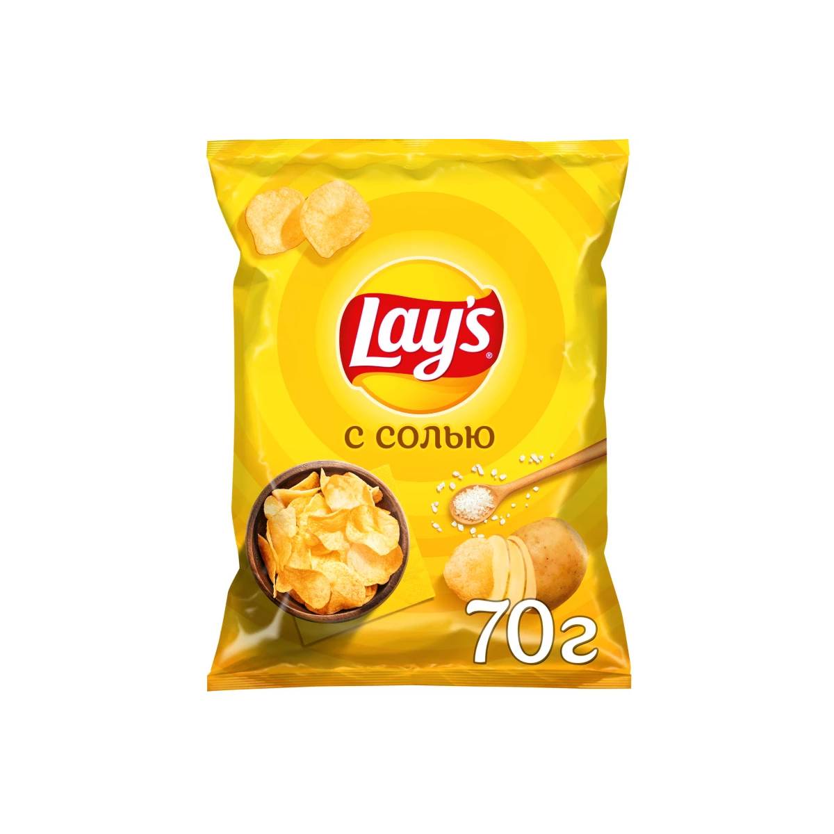 Чипсы Lays С солью 70 г чипсы картофельные lays с солью 140 г